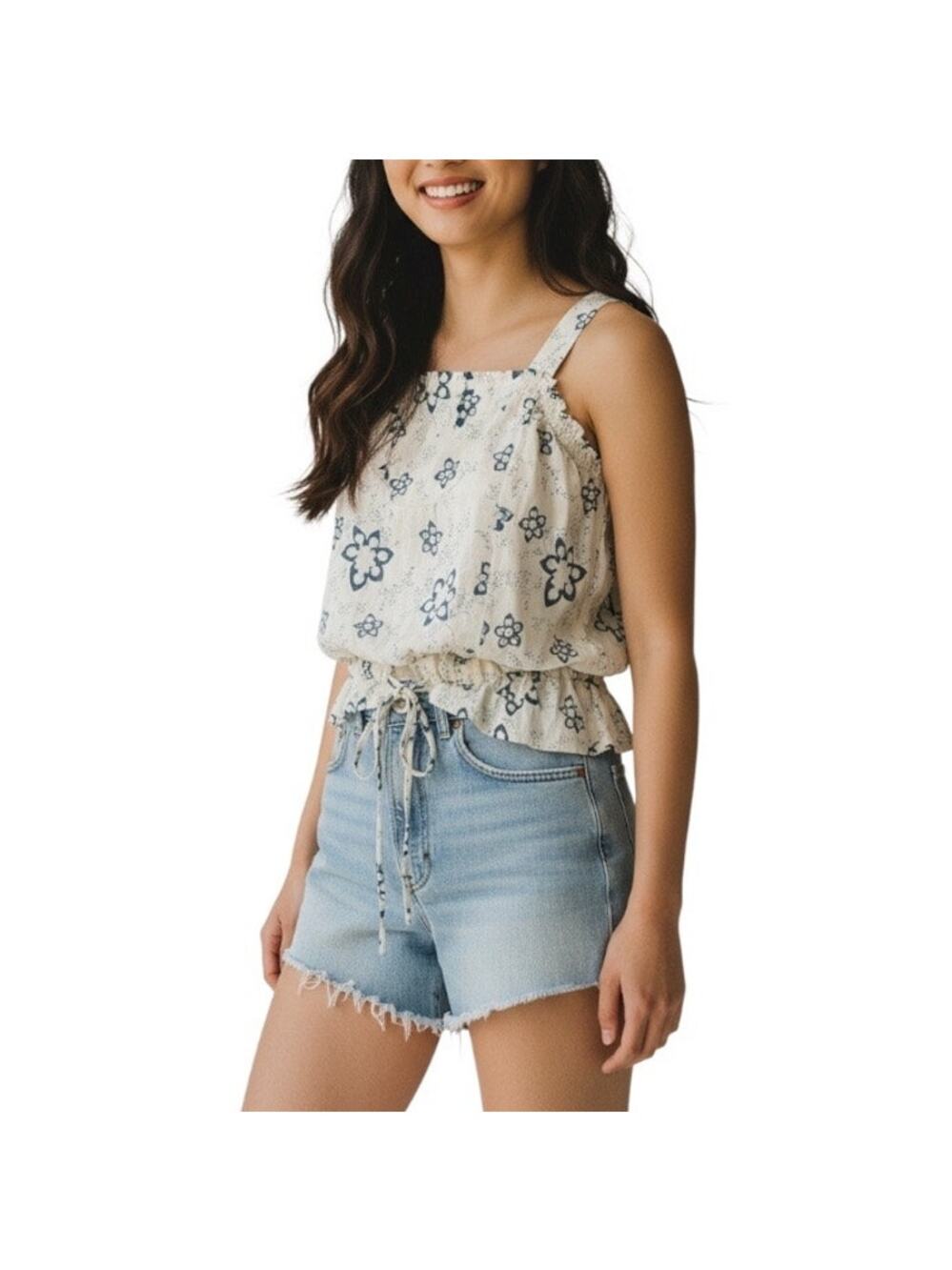 Lucca floral summer top size medium